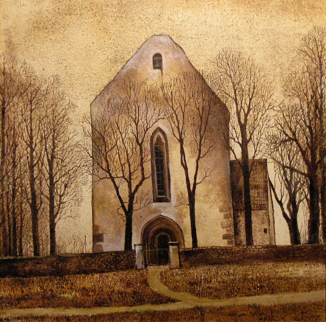 Картина «КАРЬЯ». Техника: холст, масло. Размер: 40×40 см. Год: 1997.